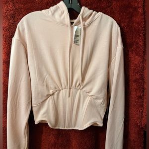 Pink corset hoodie